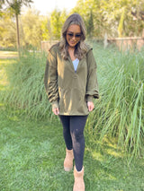 Sudadera con capucha y media cremallera Hendrick en nueve colores