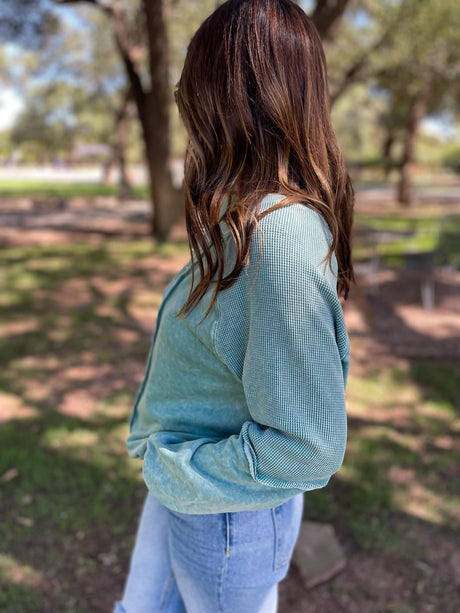 Best Selling Elliott Exposed Seam Sweatshirt in Five Colors - Liarian Unlimited Boutique