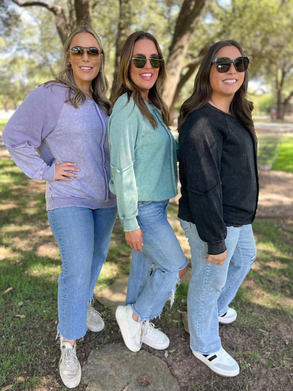 Best Selling Elliott Exposed Seam Sweatshirt in Five Colors - Liarian Unlimited Boutique