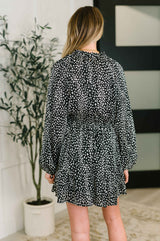 A Cheeky Little Time Tiered Dress in Black