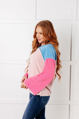 Suéter con bloques de color A-Tisket A-Tasket