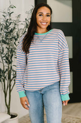 All For the Color Drop Shoulder Pullover