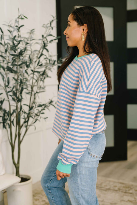All For the Color Drop Shoulder Pullover