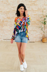 Blusa de cuello redondo All Over The World