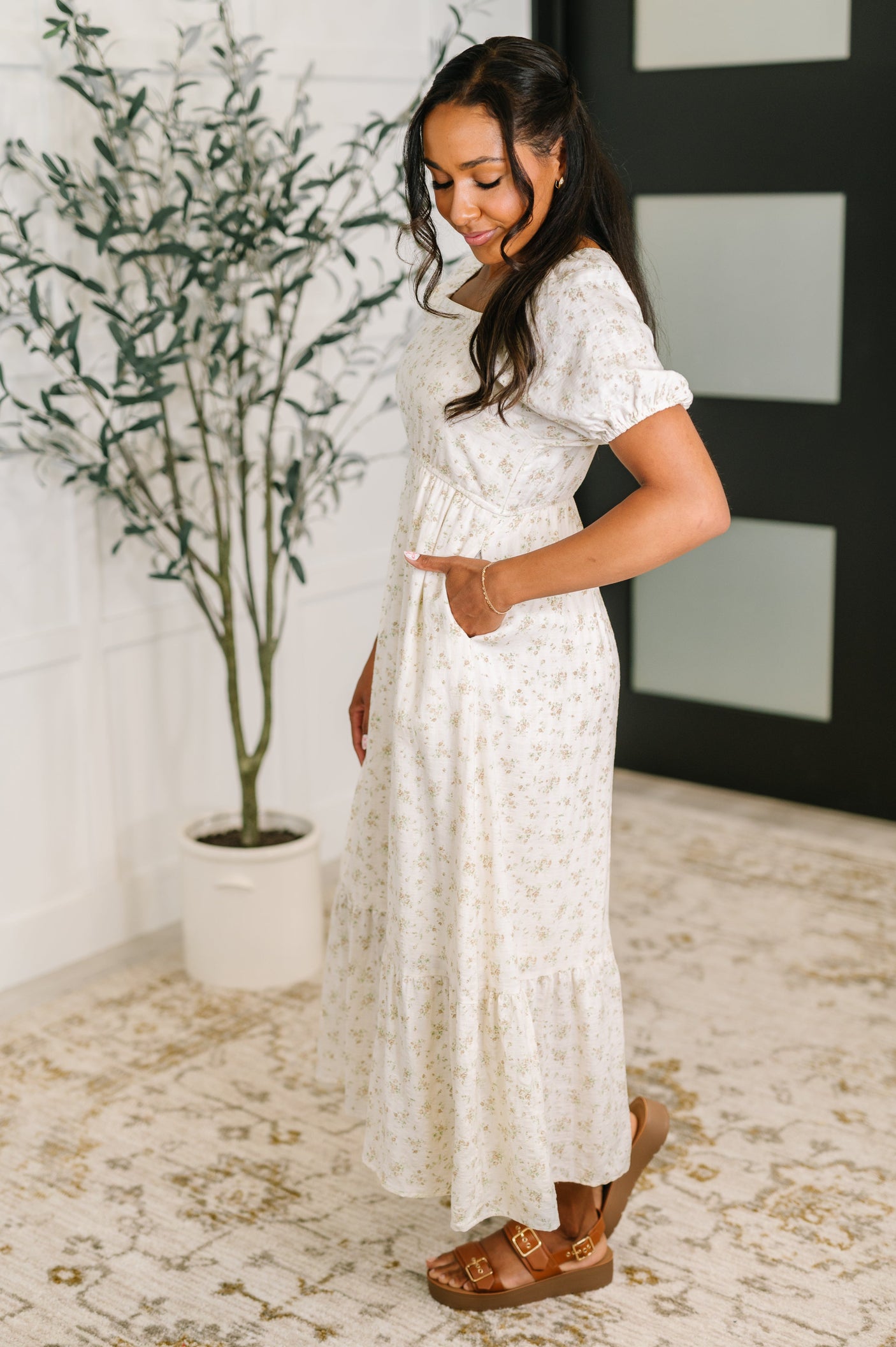 Vestido de cuello cuadrado Angelcore