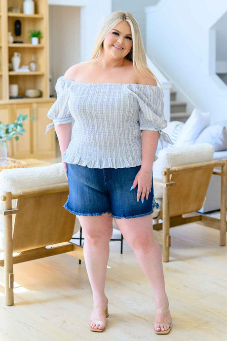 Anticipating More Smocked Blouse - Liarian Unlimited Boutique