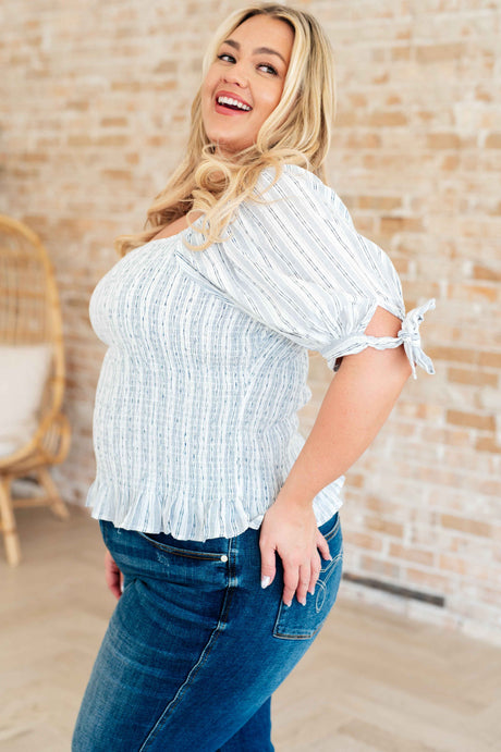 Anticipating More Smocked Blouse - Liarian Unlimited Boutique