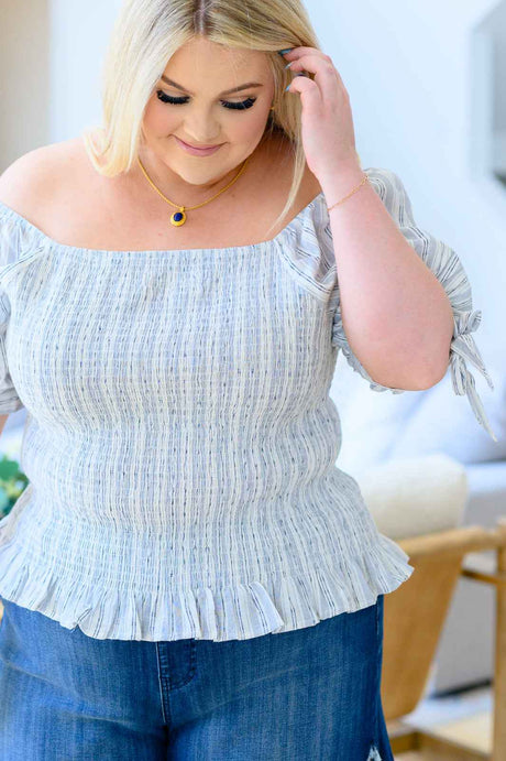 Anticipating More Smocked Blouse - Liarian Unlimited Boutique