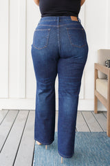 Arlo High Rise Button-Fly Straight Jeans - Liarian Unlimited Boutique