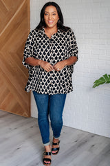 Blusa Art Déco con botones