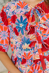 Art of Loving Bow Detail Floral Dress