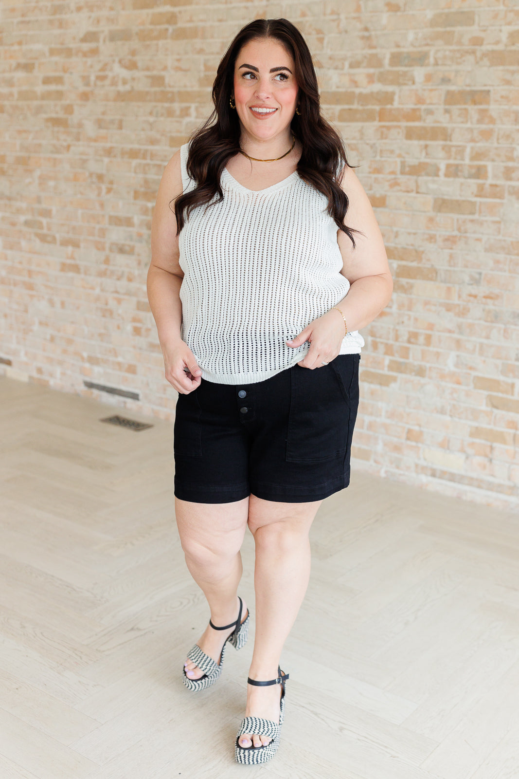 Suéter sin mangas con cuello en V As It Was