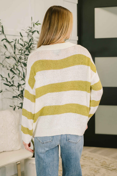 As Long As You're Mine Loose Knit Collared Top