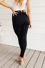 Audrey High Rise Control Top Classic Skinny Jeans in Black - Liarian Unlimited Boutique
