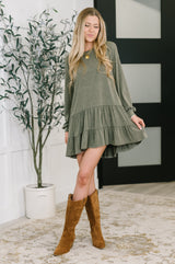 Autumn Breeze Long Sleeve Knit Dress