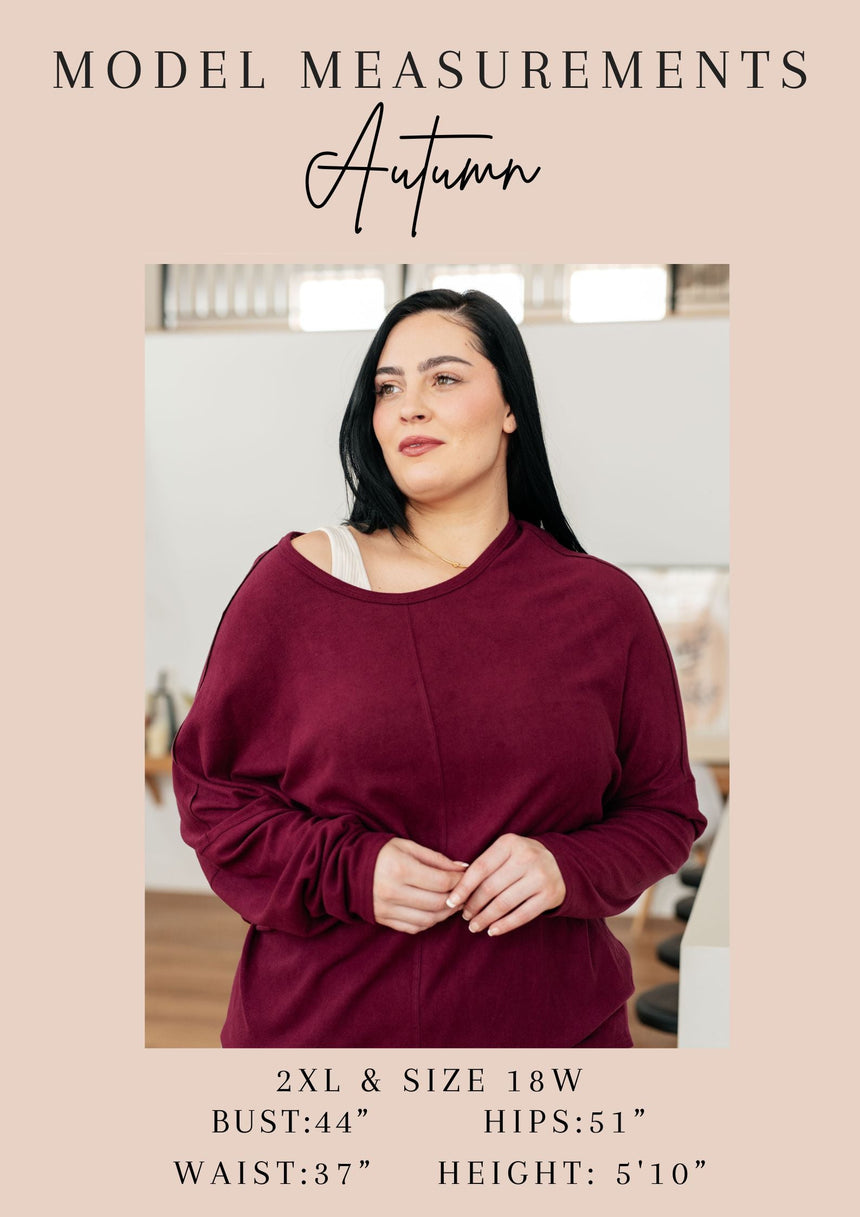 Warm Thoughts Ribbed Top in Charcoal - Liarian Unlimited Boutique