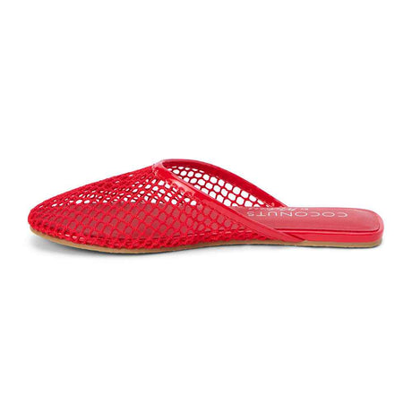 Brooklyn Flat Mule in Red