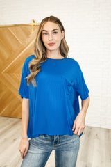 Camiseta holgada Bare Necessitee en azul océano