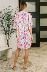 Barely Catch My Breath Notch Neck Dress