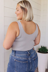 The Basics Bodysuit in Grey - Liarian Unlimited Boutique