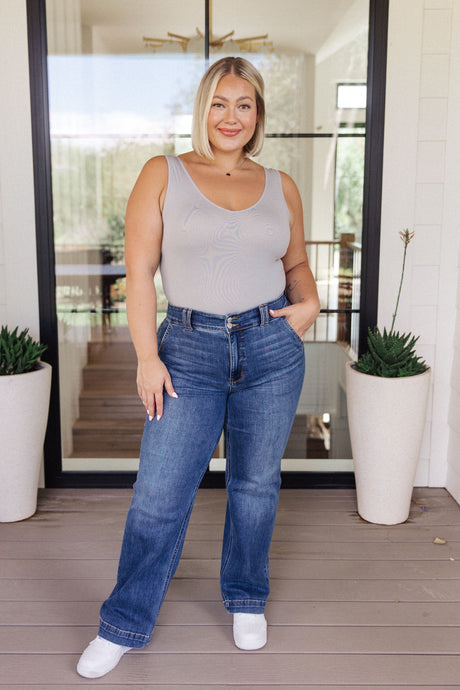 The Basics Bodysuit in Grey - Liarian Unlimited Boutique
