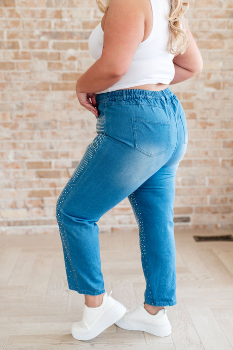 Beck and Call Rhinestone Pants - Liarian Unlimited Boutique