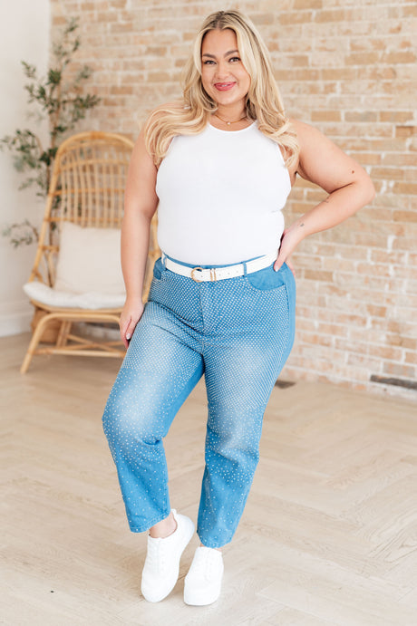 Beck and Call Rhinestone Pants - Liarian Unlimited Boutique