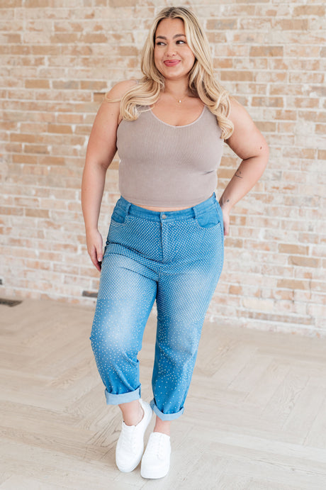 Beck and Call Rhinestone Pants - Liarian Unlimited Boutique