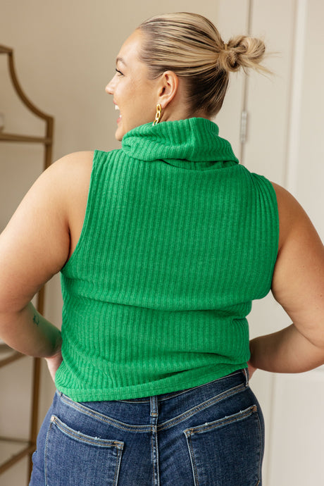 Before You Go Sleeveless Turtleneck Sweater - Liarian Unlimited Boutique