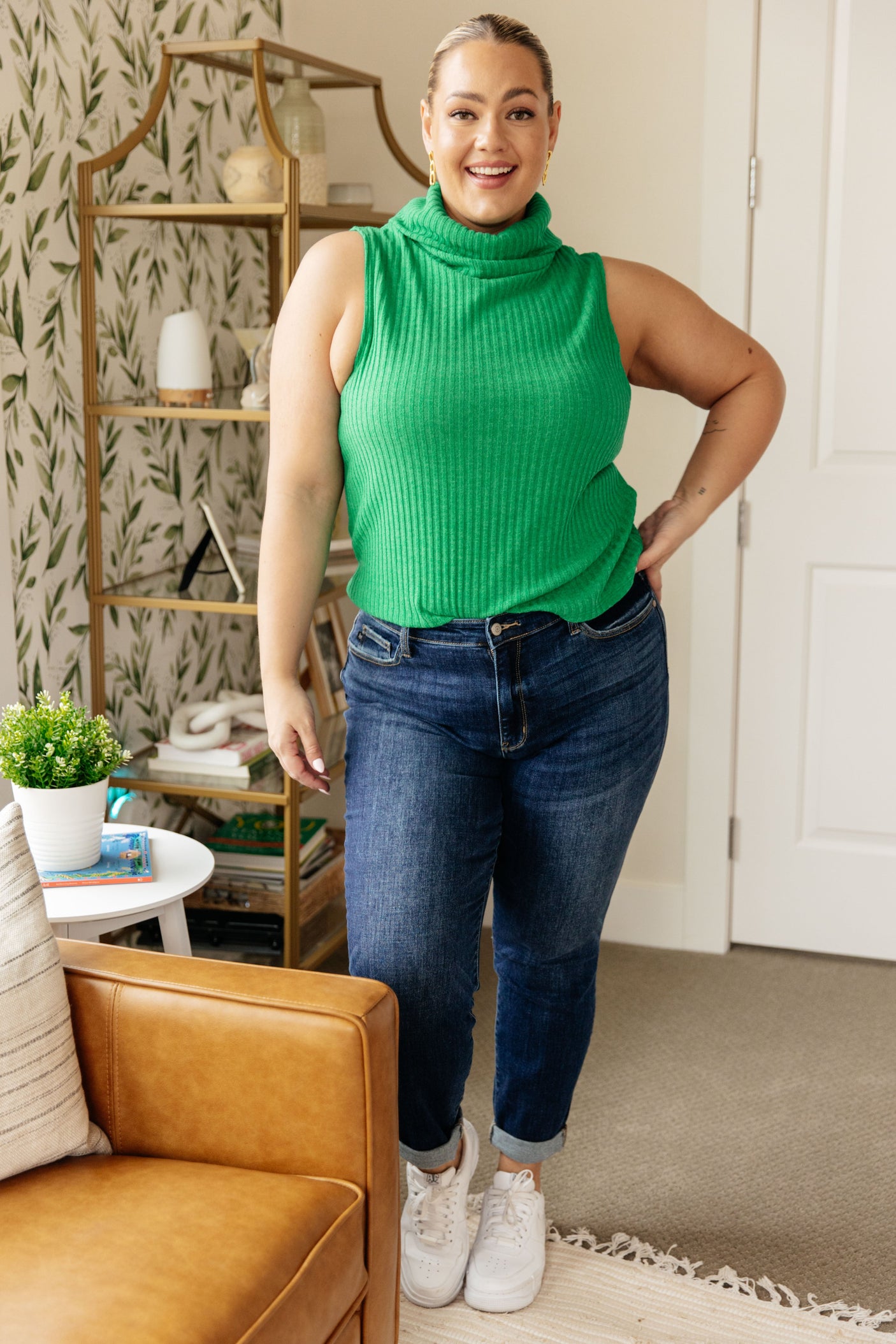 Before You Go Sleeveless Turtleneck Sweater - Liarian Unlimited Boutique