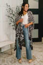 Bella Vida Open Front Floral Print Kimono