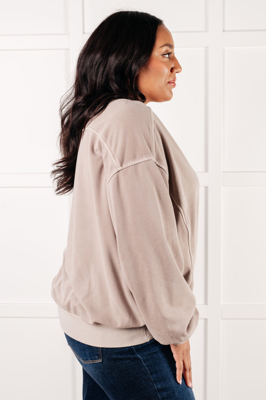 Beyond the Basics Pullover in Ash Mocha - Liarian Unlimited Boutique