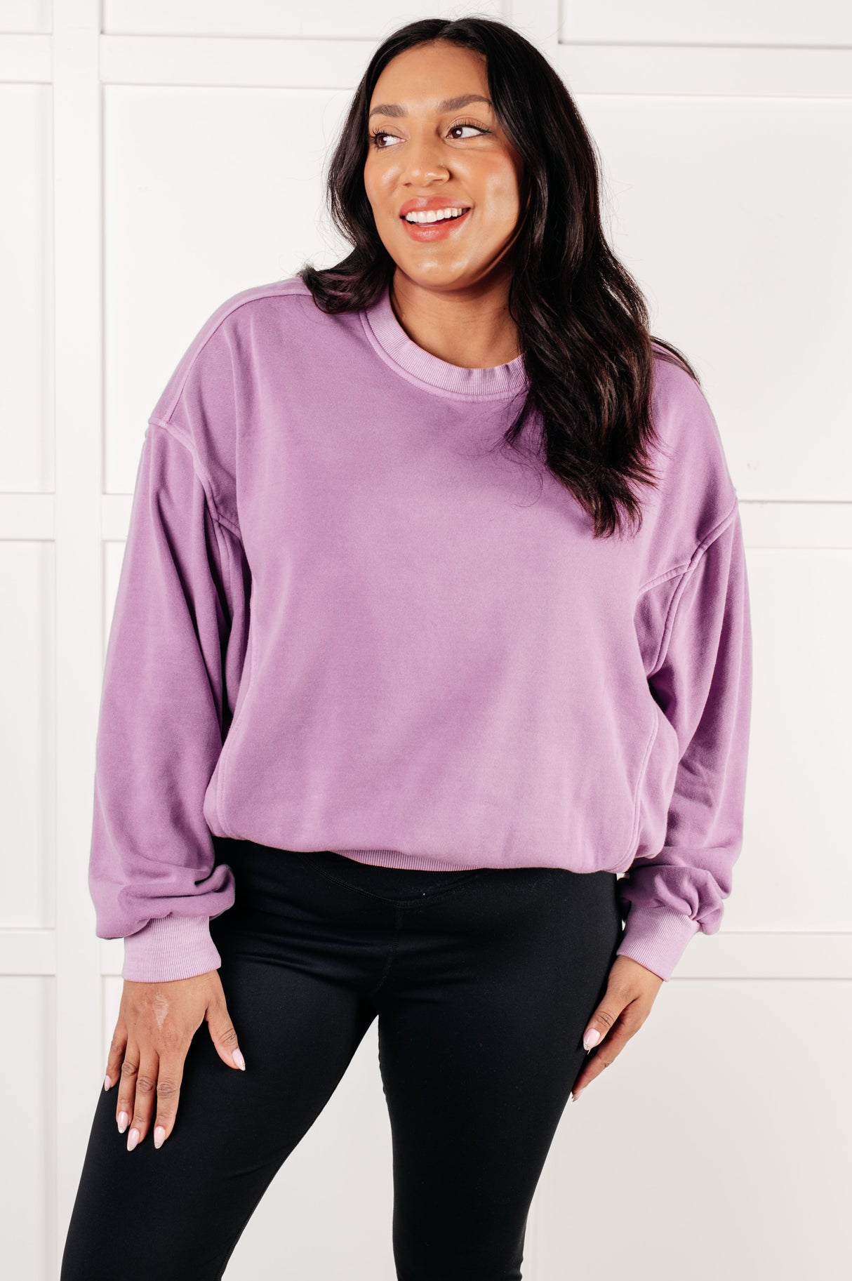Suéter Beyond the Basics en violeta