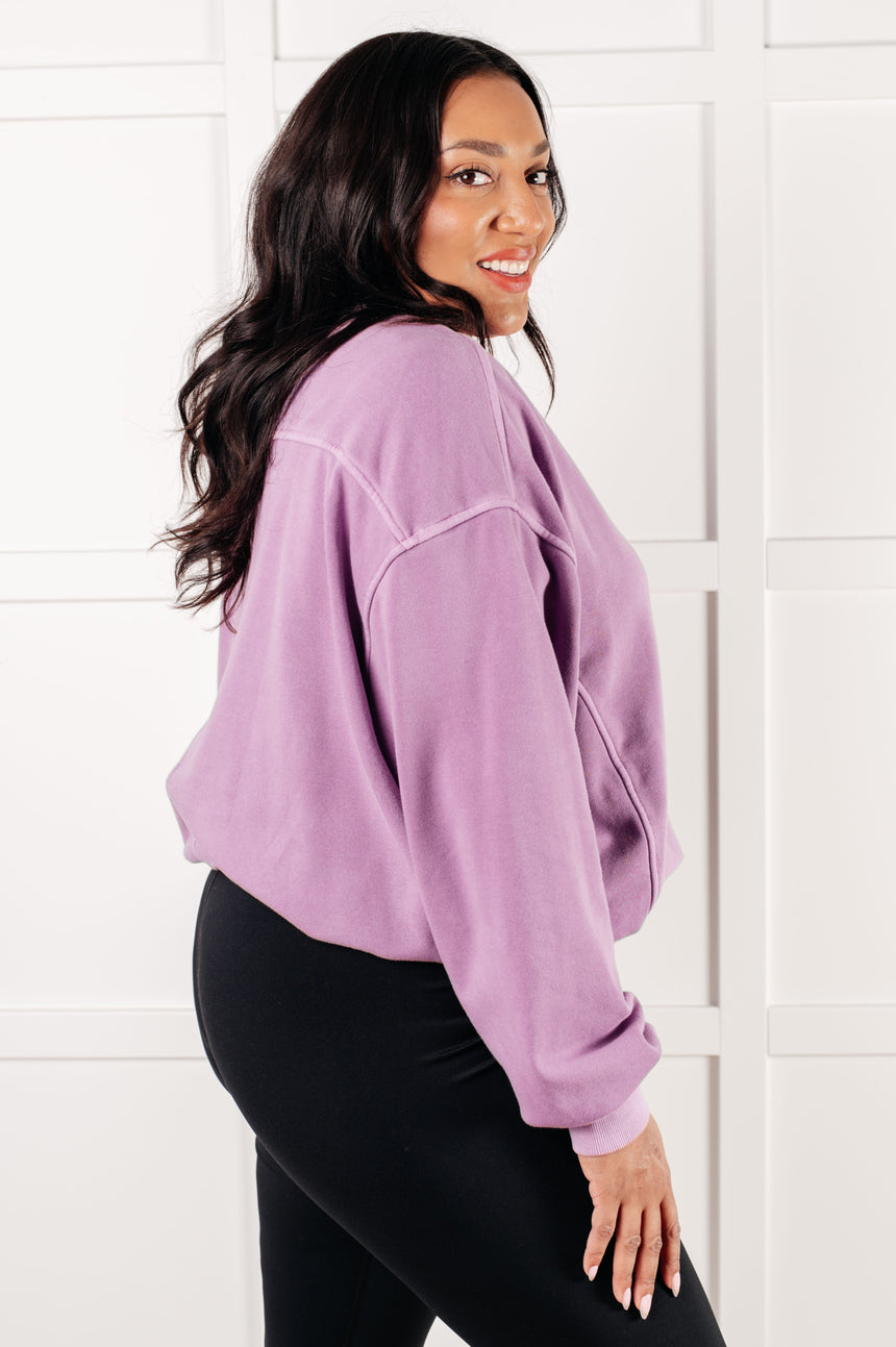 Suéter Beyond the Basics en violeta