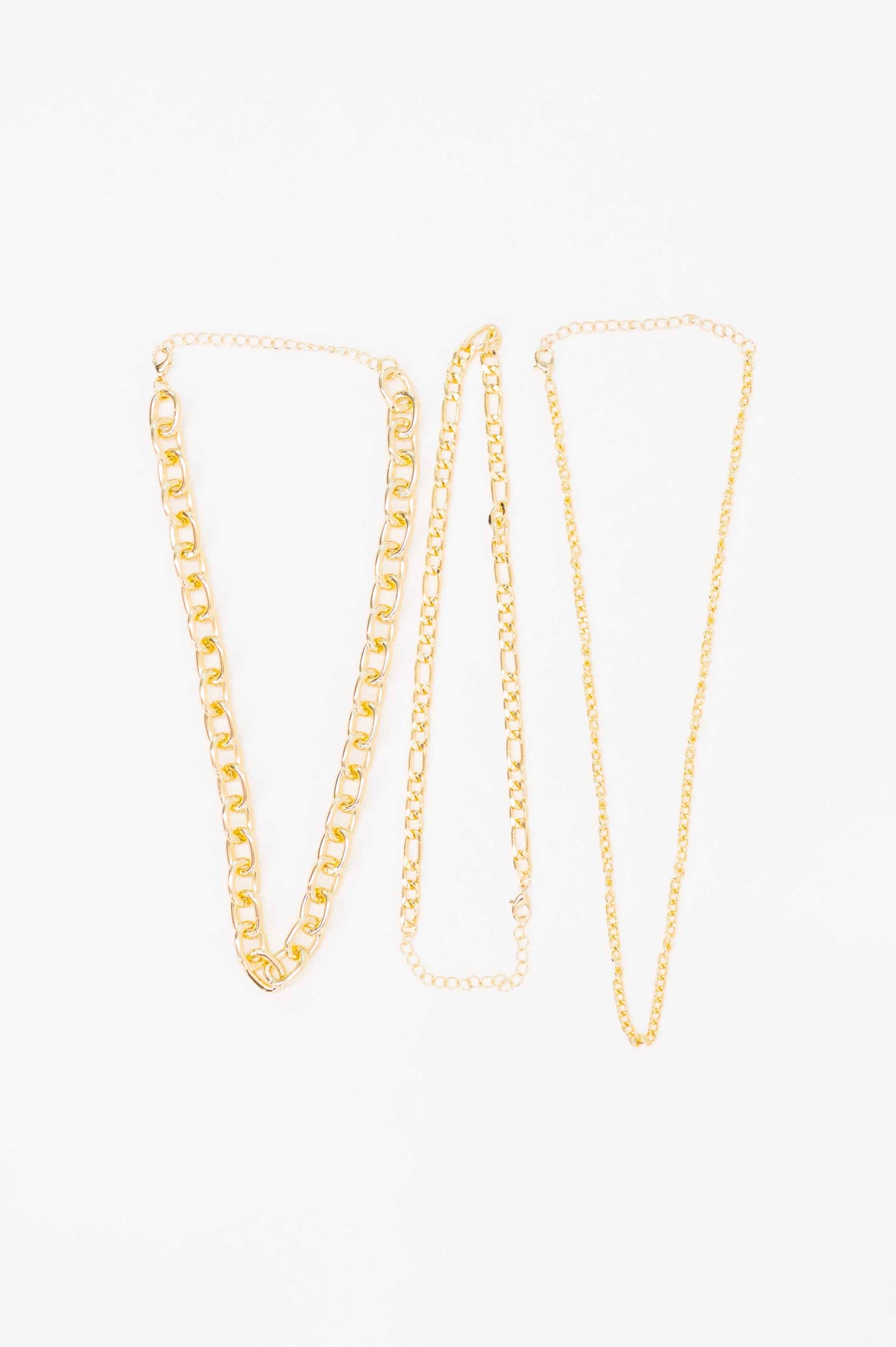 Big, Bold and Beautiful Layered Chunky Necklace in Gold