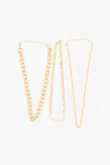 Big, Bold and Beautiful Layered Chunky Necklace in Gold