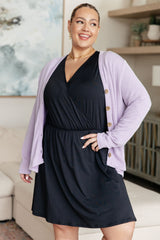 Vestido falda-pantalón elegante negro