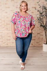 Blusa floral Bloom So Bright