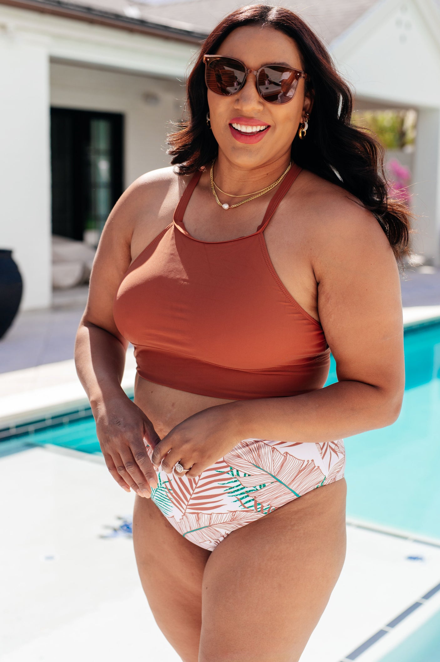 Top de baño estilo halter Bora Bora