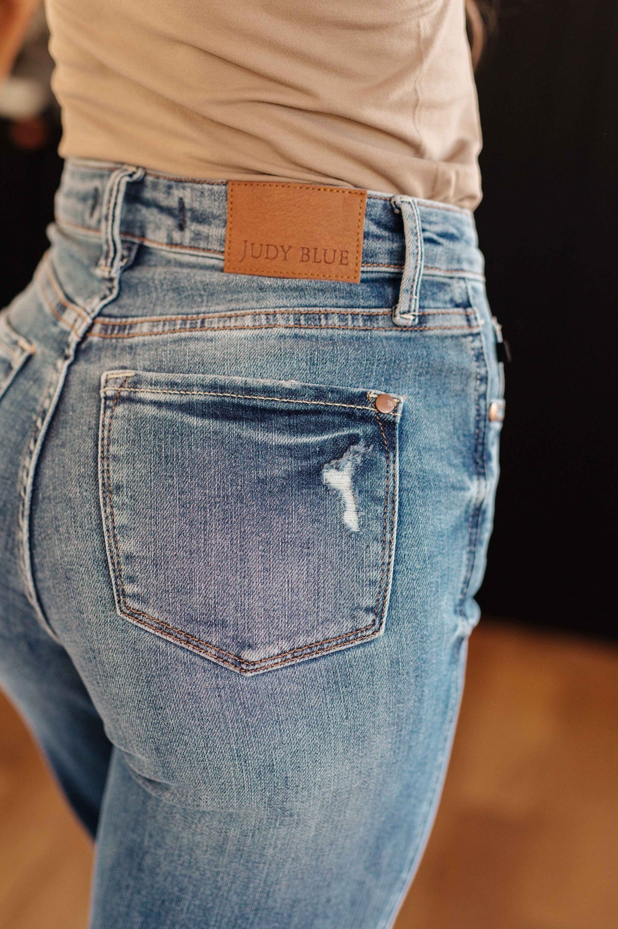 Bree High Rise Control Top Distressed Straight Jeans - Liarian Unlimited Boutique