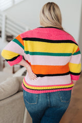 Bright Side Striped Sweater - Liarian Unlimited Boutique