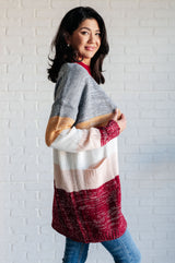 Cárdigan con bloques de color Bring the Warmth