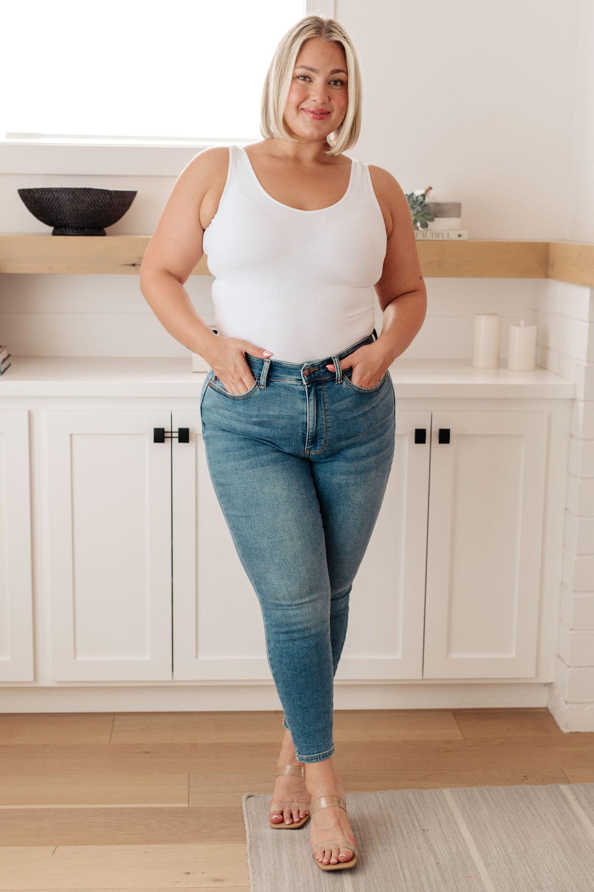 Bryant High Rise Thermal Skinny Jean - Liarian Unlimited Boutique
