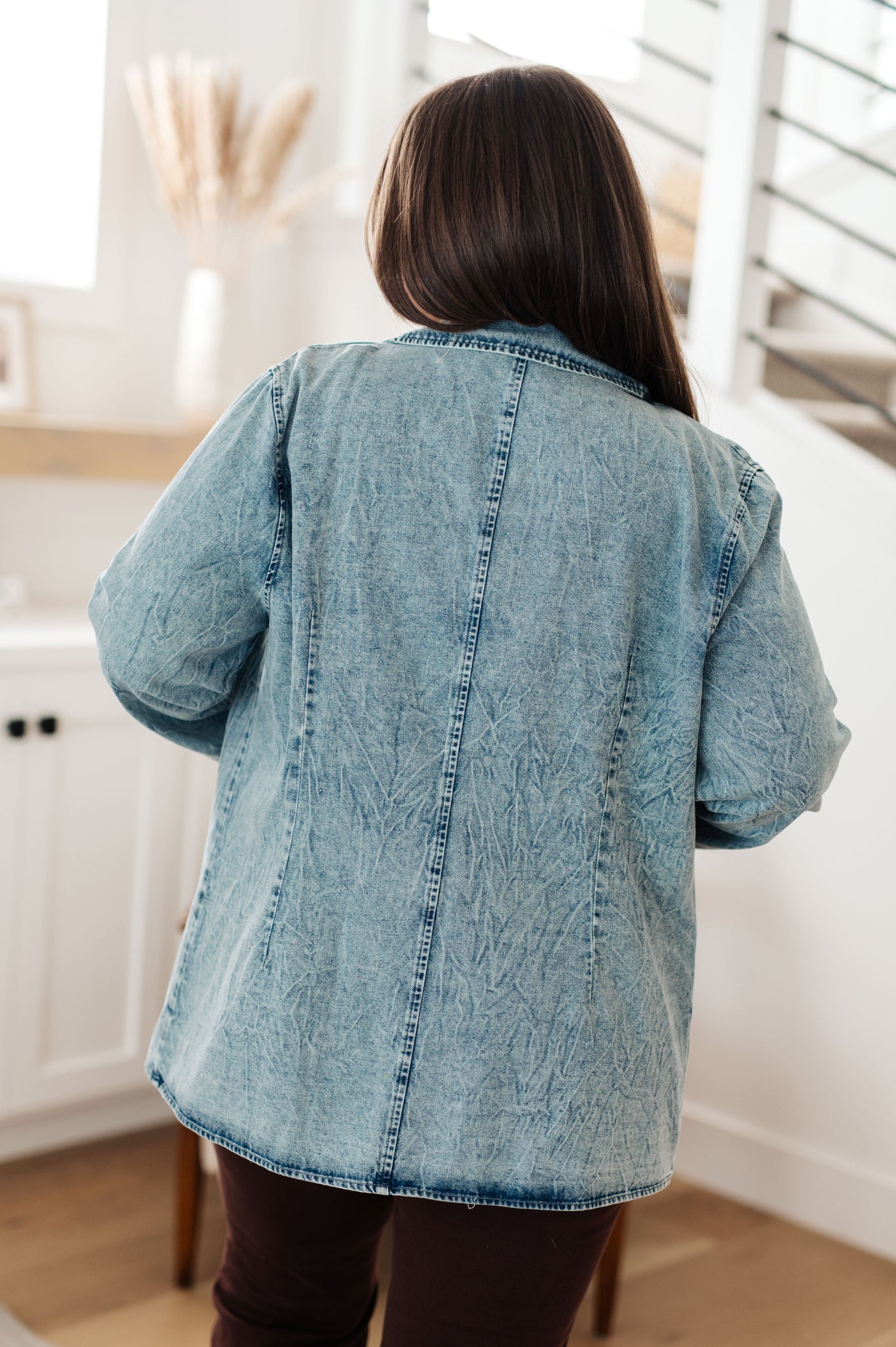 Business Brunch Denim Blazer - Liarian Unlimited Boutique