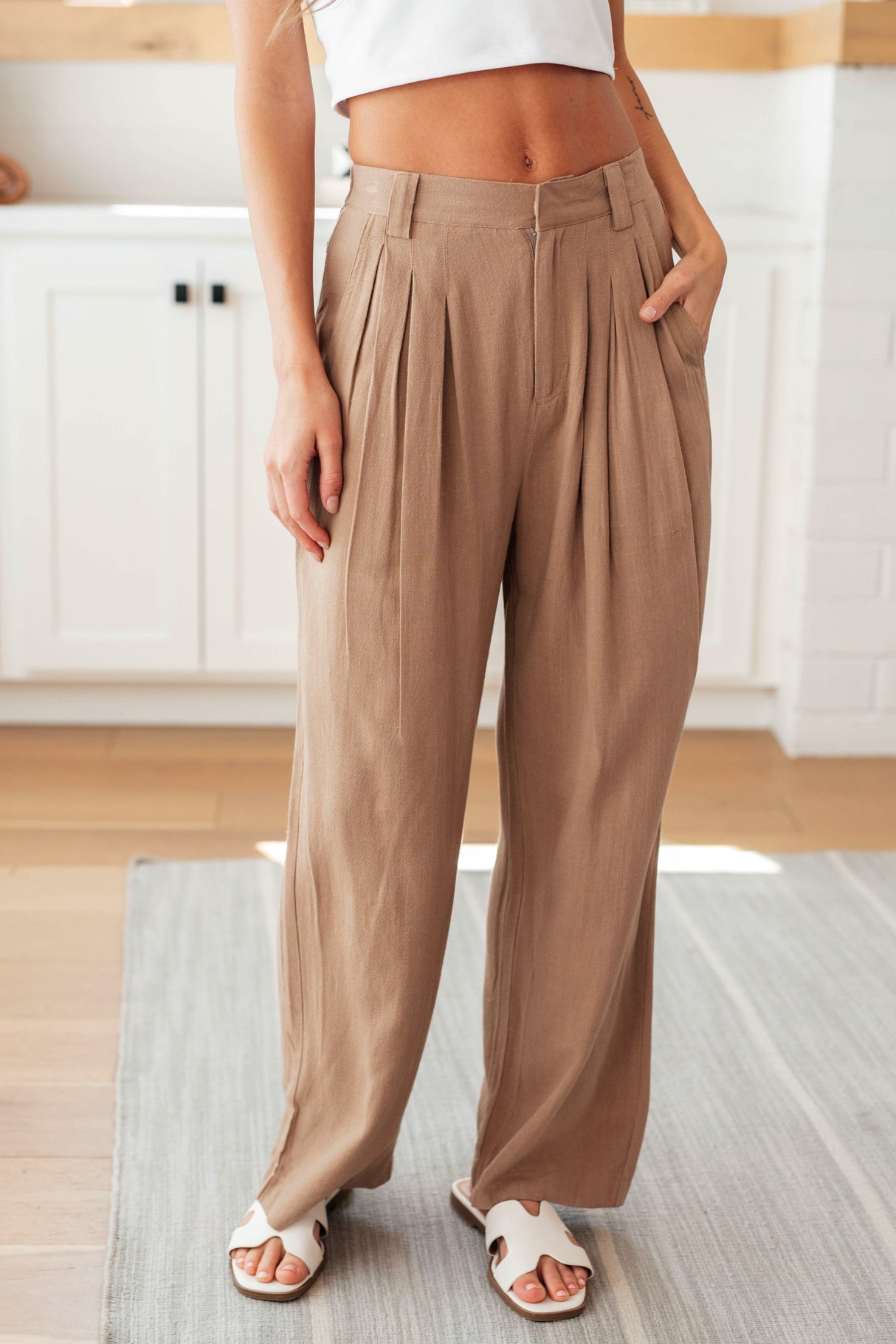 Pantalones anchos para reuniones de negocios