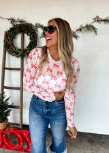 PREORDER: Christmas Printed Mesh Tops