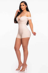 Infinity Off-shoulder Knitted Rompers