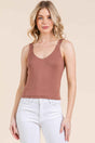 V-neck Basic Double Layers Tank Top