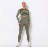 Seamless Long Sleeve Yoga Set