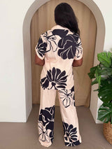 Noir Bloom Pants Set